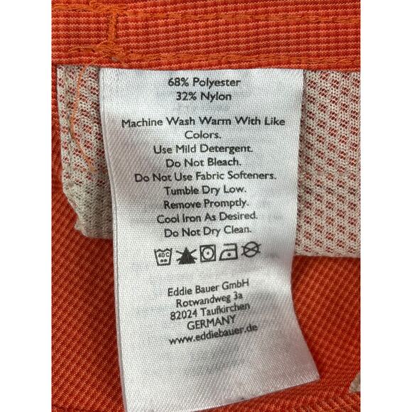 Eddie Bauer Women’s XL Orange Long Sleeve Button-Up Shirt Excellent - Picture 6 of 11